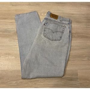 Vintage 1996 Levis 545 Signature Series Loose Fit Mens 36 X 32 Light Wash Jeans